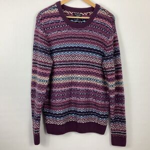 Abercrombie & Fitch Merino Wool Fair Isle Sweater Size Medium